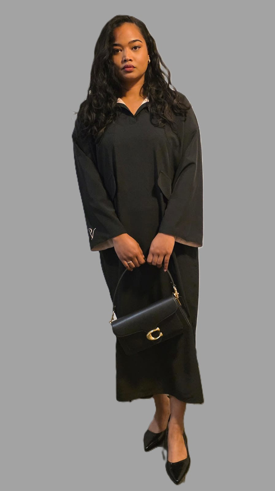 [Pearla] elegante - damesjurk - cocktailjurk- feestjurk- wit - zwart- midi jurk (kopie)