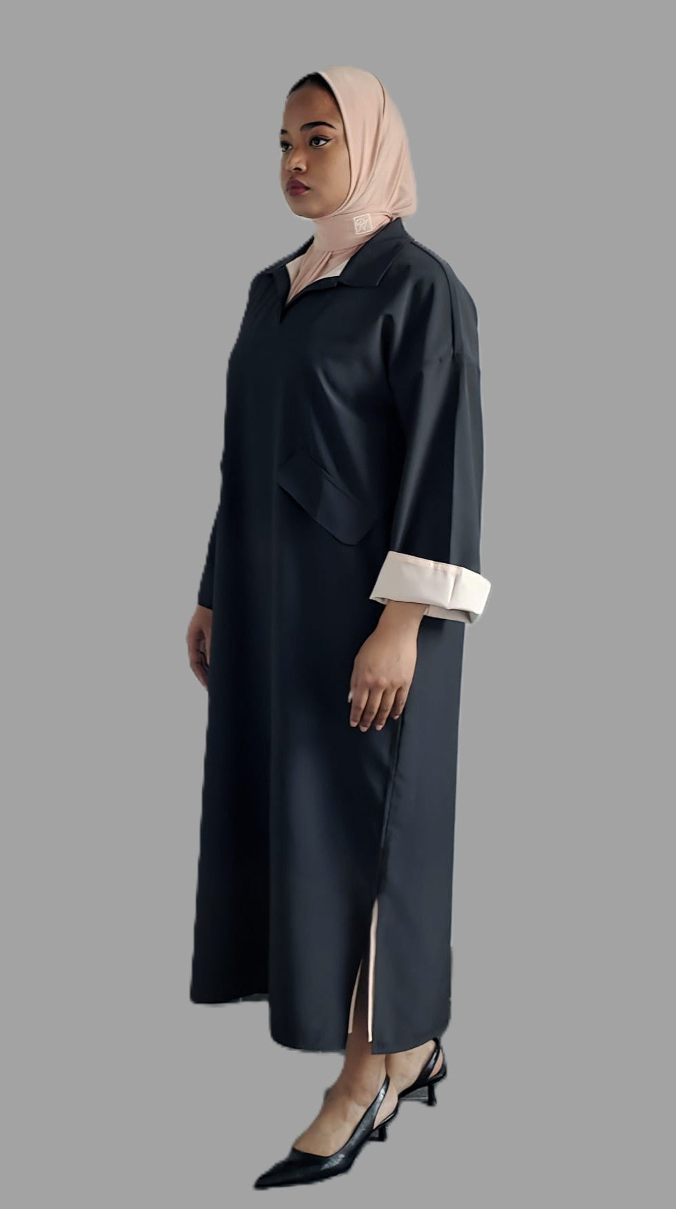 [Pearla] elegante - damesjurk - cocktailjurk- feestjurk- wit - zwart- midi jurk (kopie)